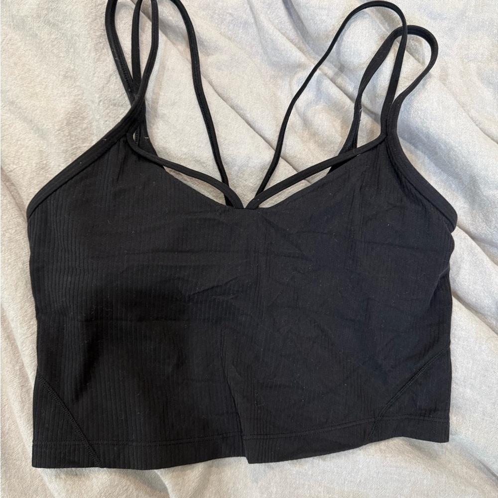 lululemon athletica Black Crop Top